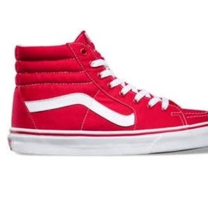 red vans shoes